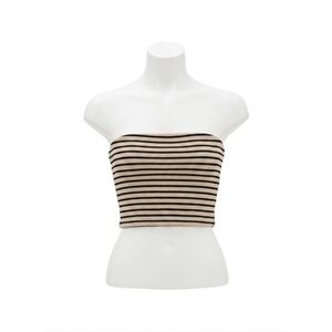 NEW Z SUPPLY caffari stripe tube top in putty